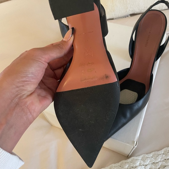 Black Amina slingbacks - Picture 2 of 3